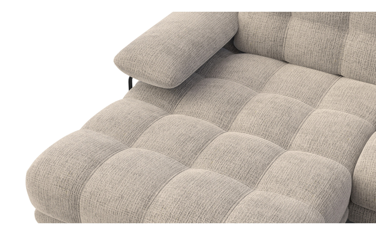 BUBBARA Ecksofa 4-Sitzer links, beige