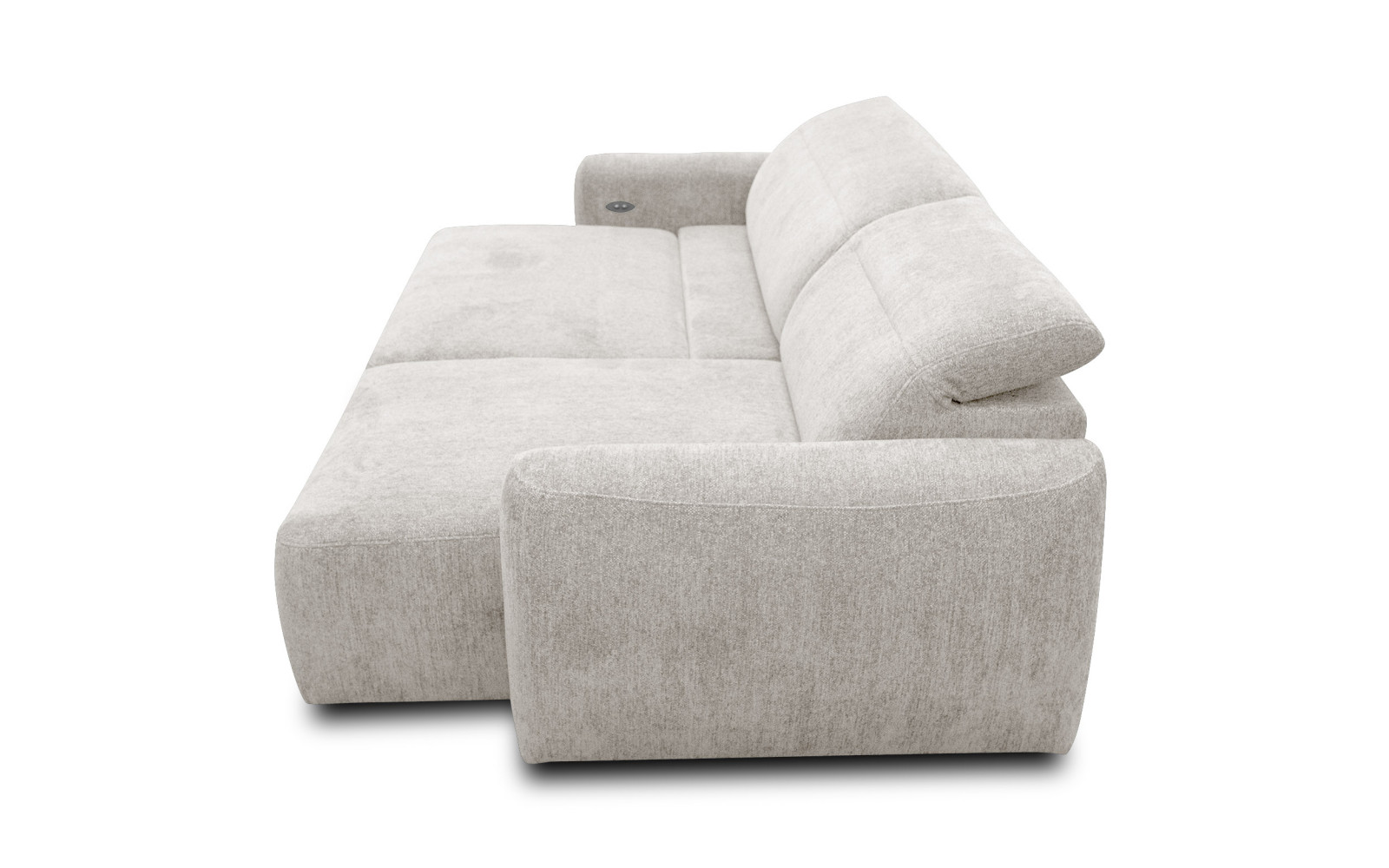 Ecksofa 4-Sitzer rechts NERO, ecru