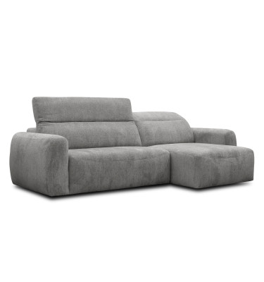 Ecksofa 4-Sitzer rechts NERO, platingrau