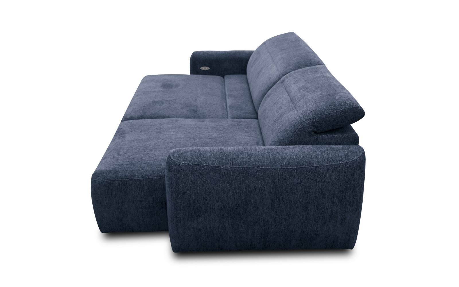 Ecksofa 4-Sitzer rechts NERO, dunkelblau