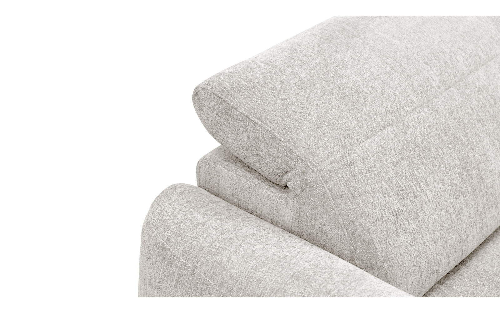 Ecksofa 4-Sitzer rechts NERO, ecru