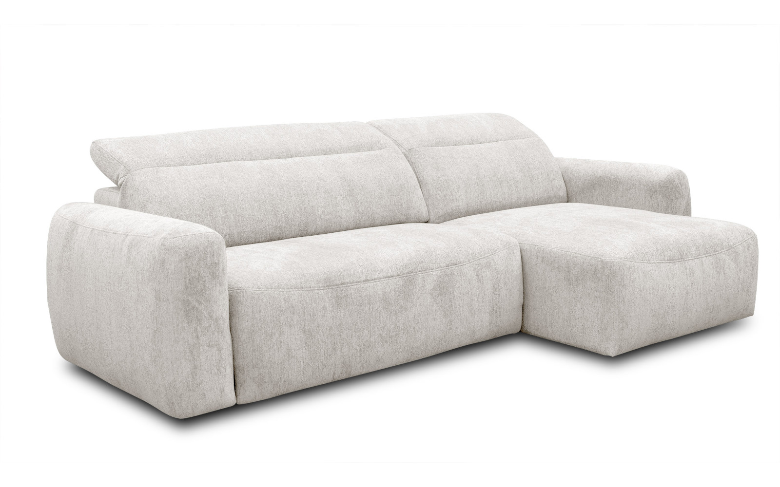 Ecksofa 4-Sitzer rechts NERO, ecru