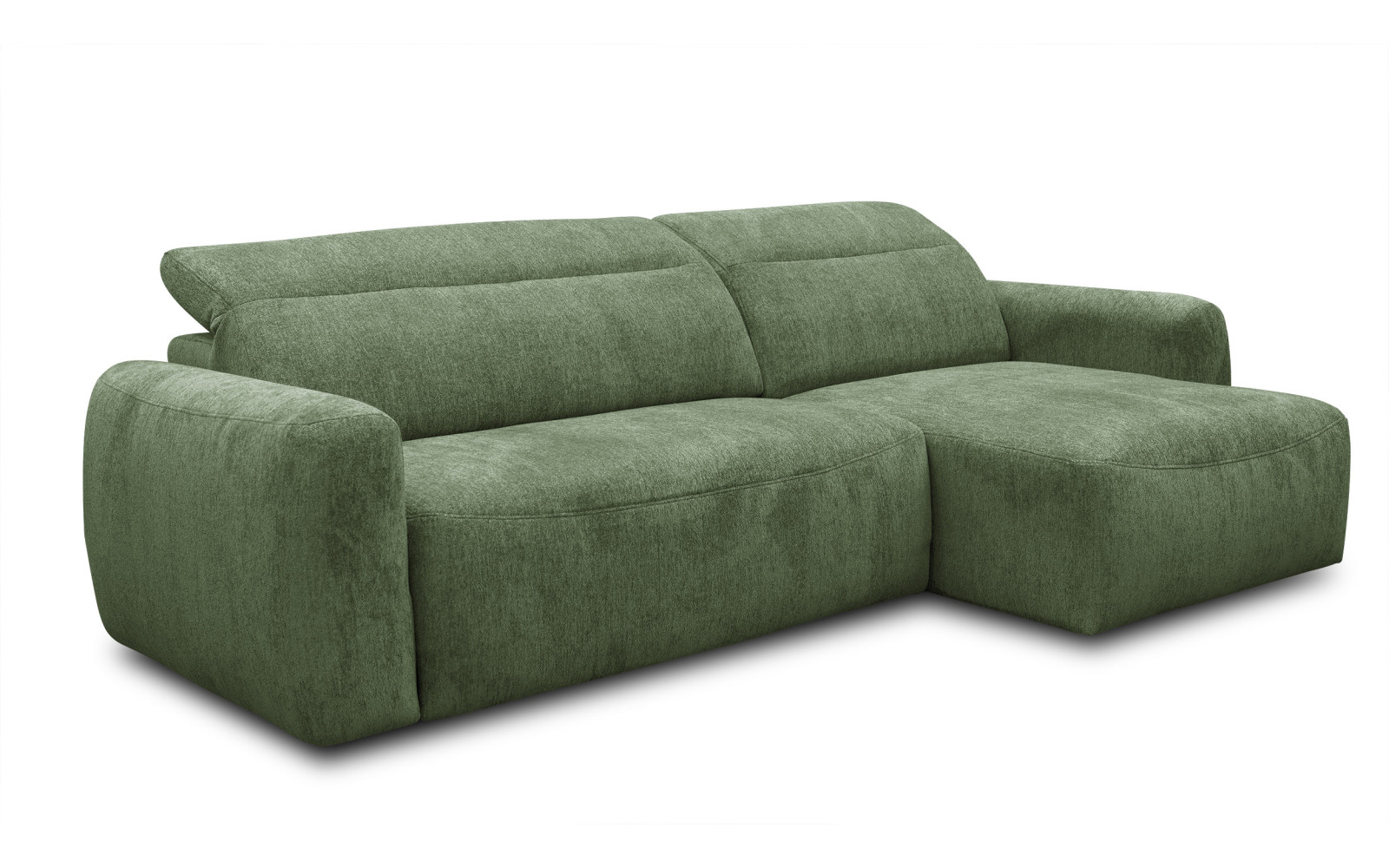 Ecksofa 4-Sitzer rechts NERO, dunkelgrün