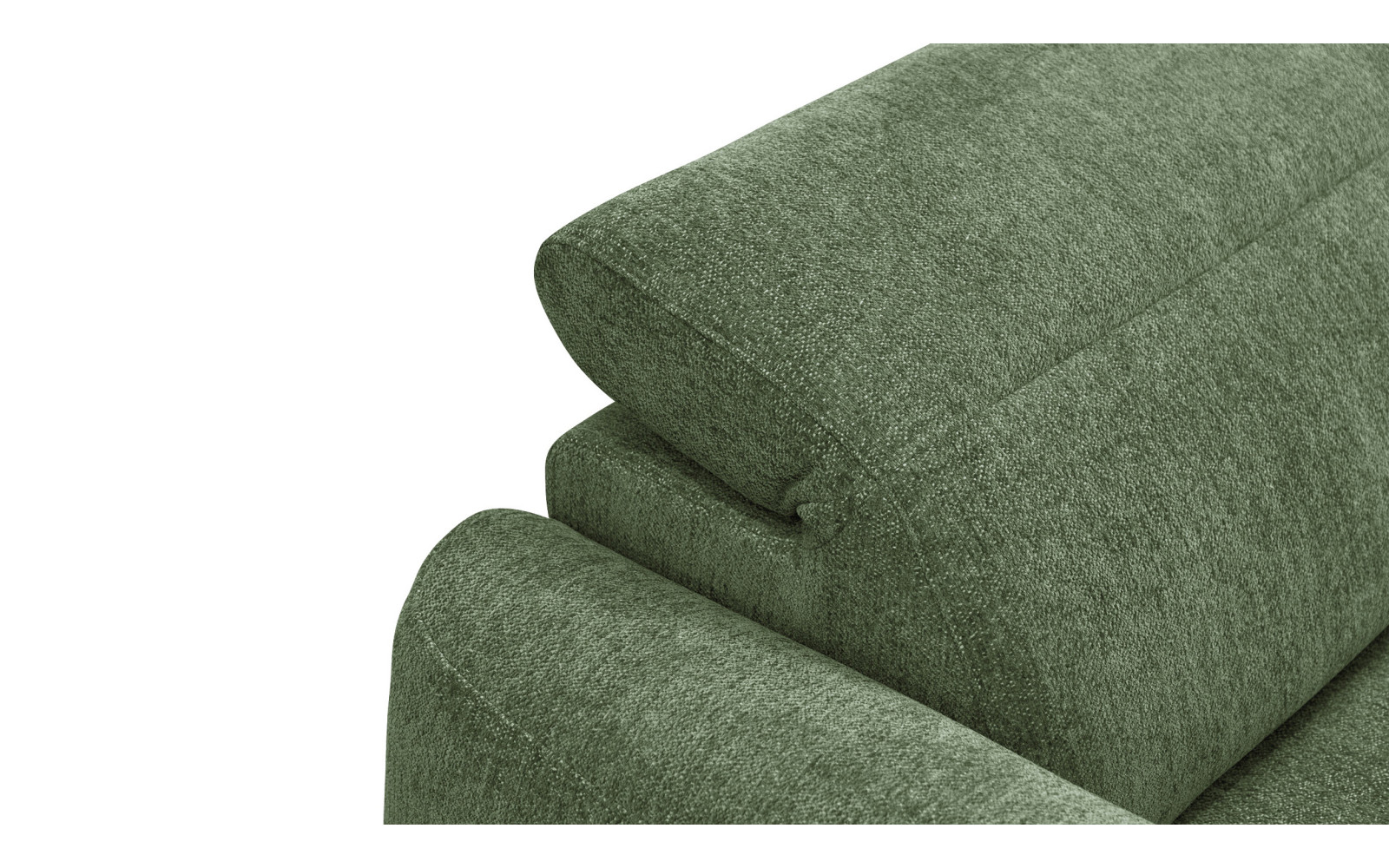 Ecksofa 4-Sitzer rechts NERO, dunkelgrün