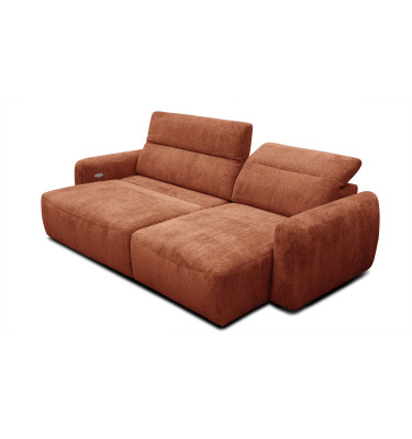 Ecksofa 4-Sitzer rechts NERO, orange