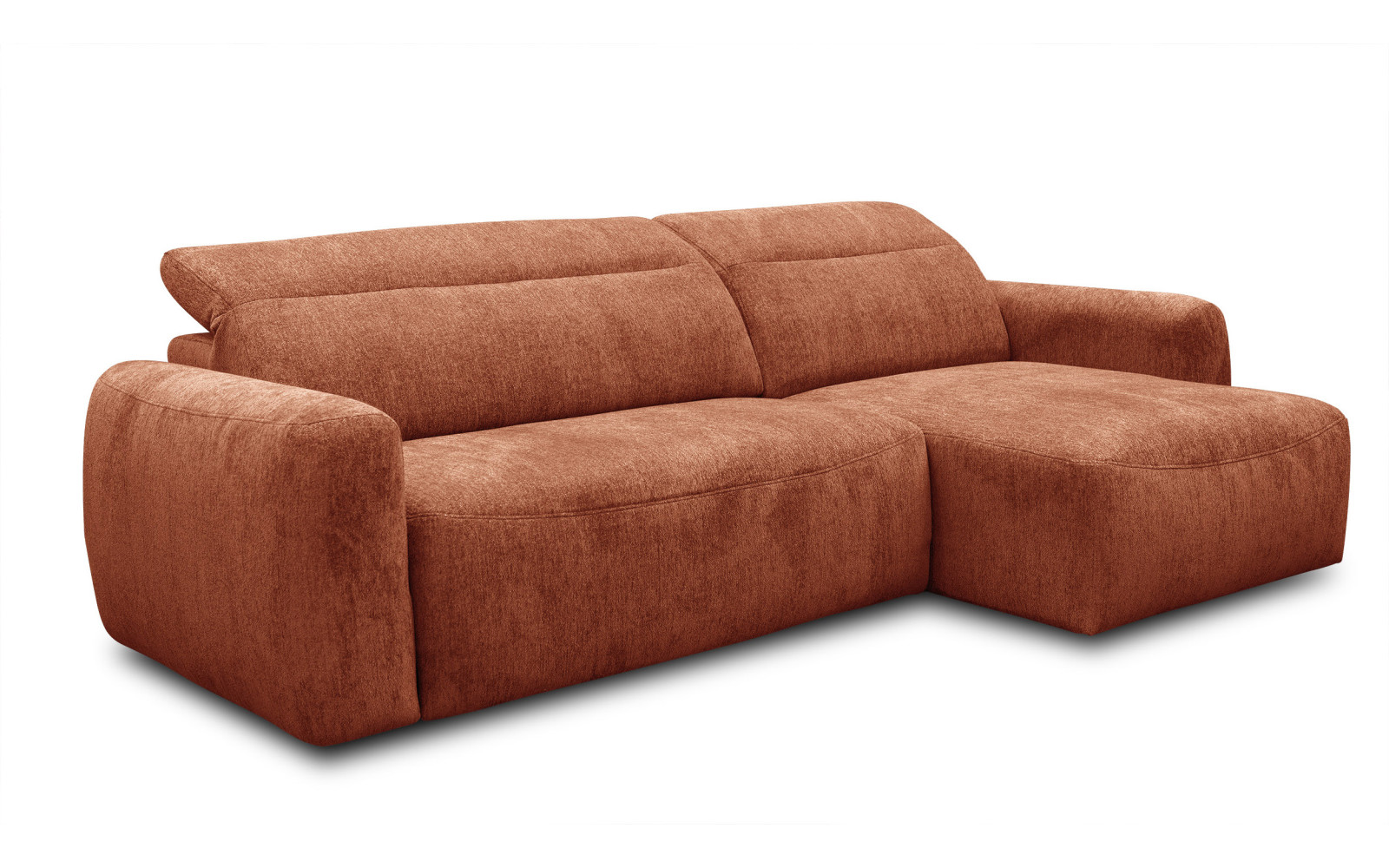 Ecksofa 4-Sitzer rechts NERO, orange