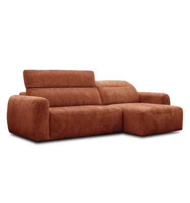 Ecksofa 4-Sitzer rechts NERO, orange