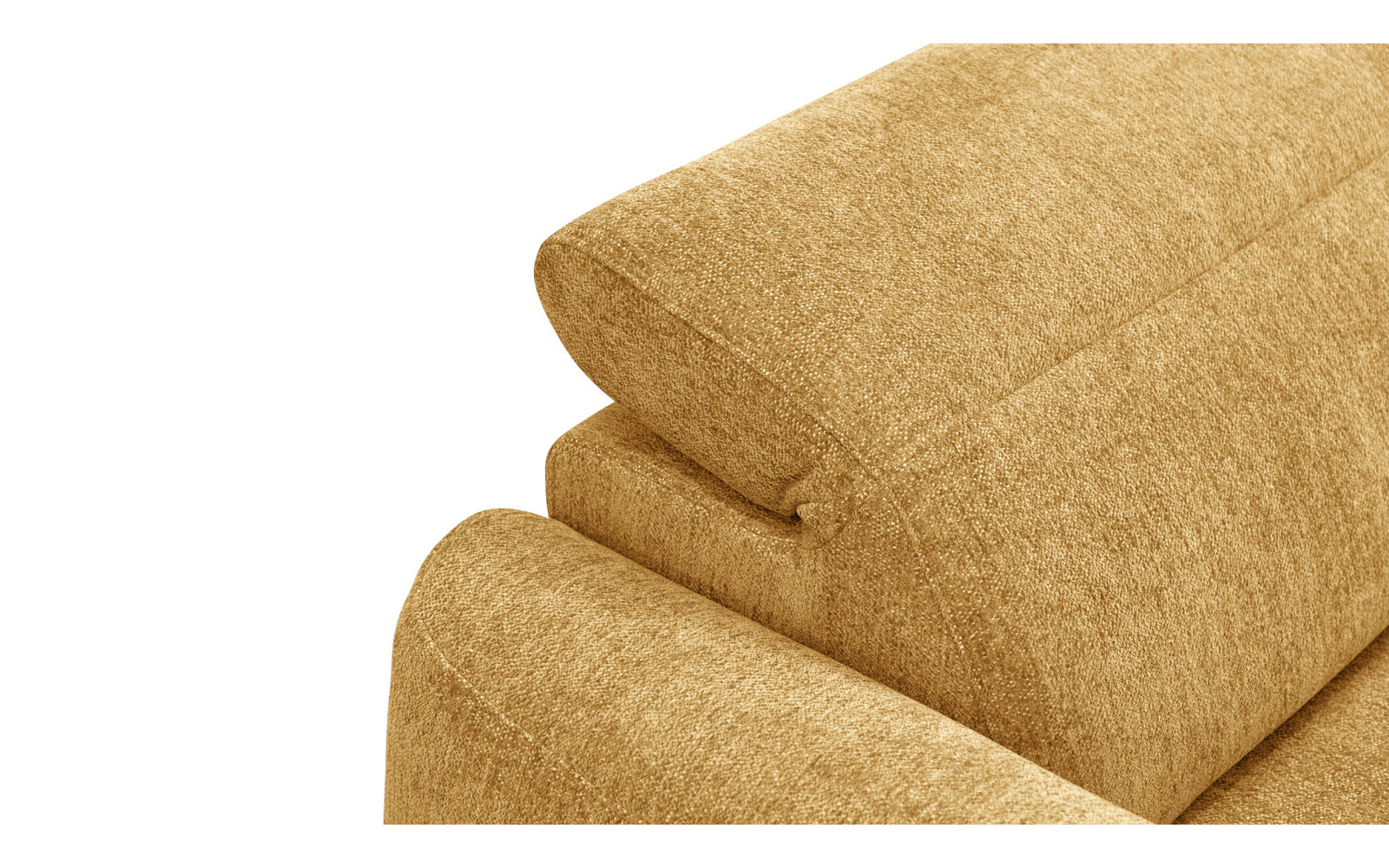 Ecksofa 4-Sitzer rechts NERO, gelb