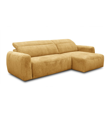 Ecksofa 4-Sitzer rechts NERO, gelb