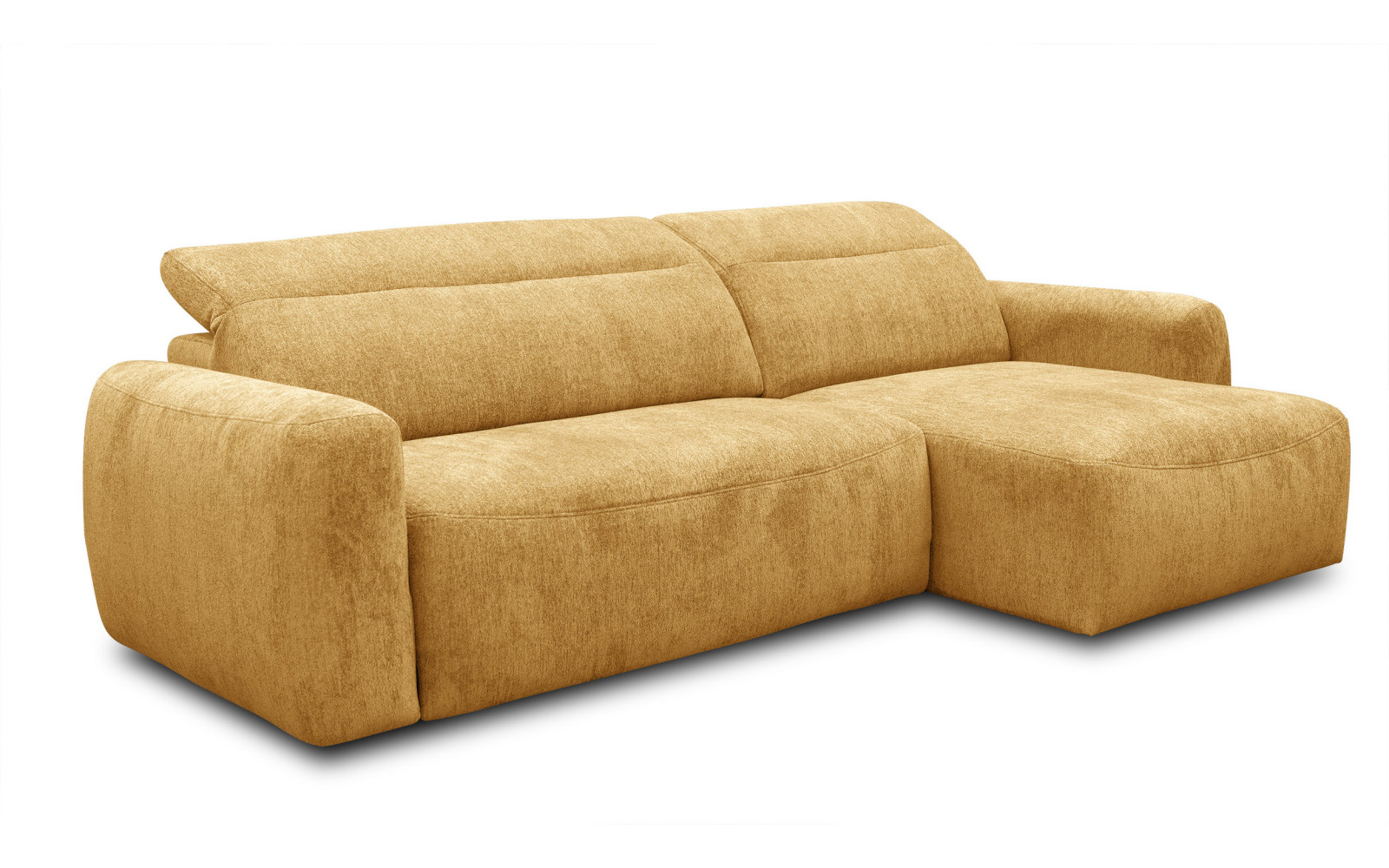 Ecksofa 4-Sitzer rechts NERO, gelb