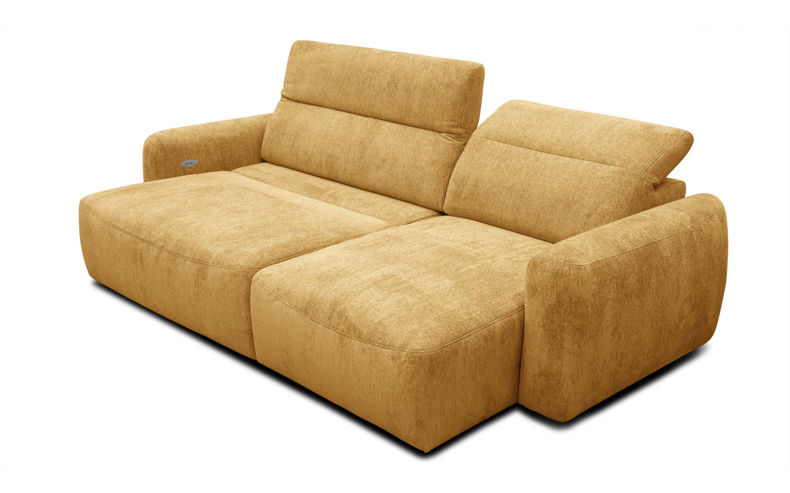 Ecksofa 4-Sitzer rechts NERO, gelb