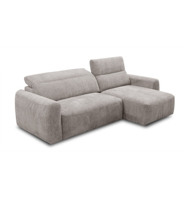 Ecksofa 4-Sitzer rechts NERO, dunkelbeige