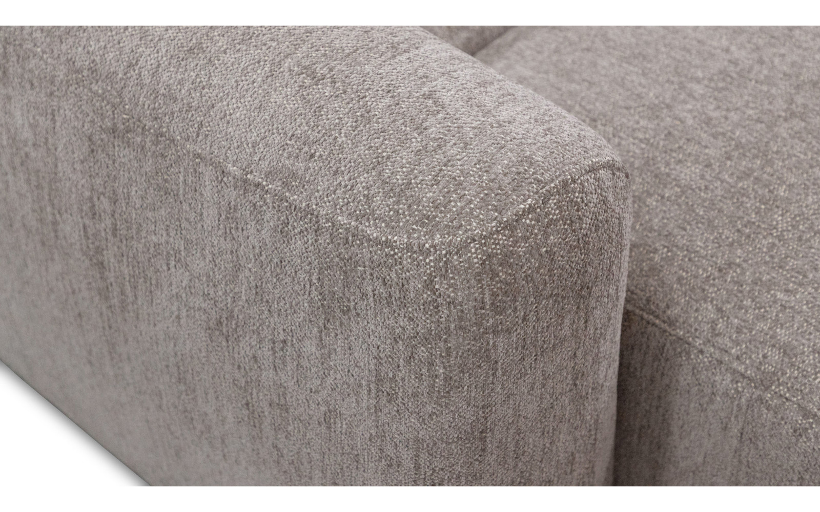 Ecksofa 4-Sitzer rechts NERO, dunkelbeige