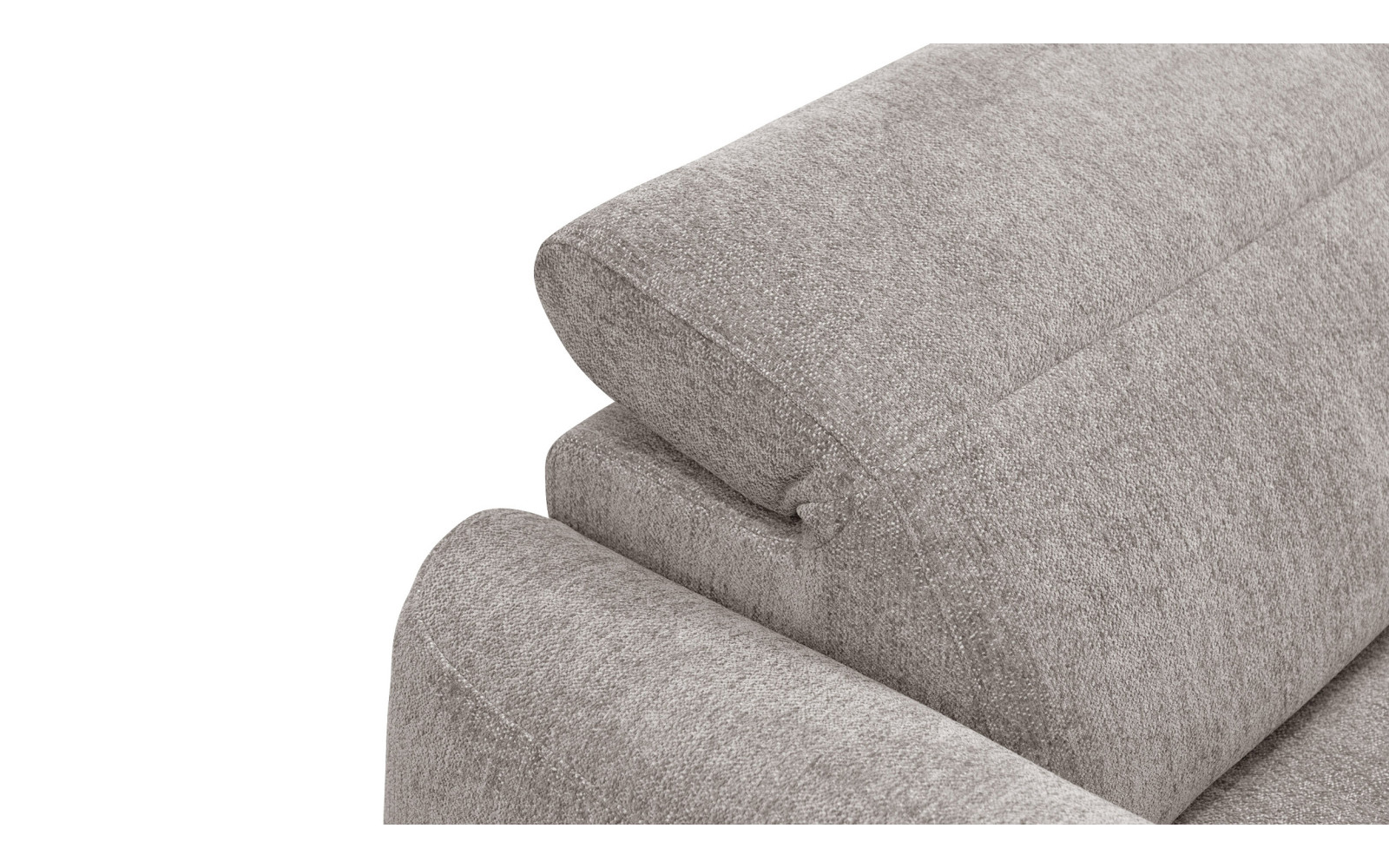 Ecksofa 4-Sitzer rechts NERO, dunkelbeige