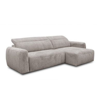 Ecksofa 4-Sitzer rechts NERO, dunkelbeige