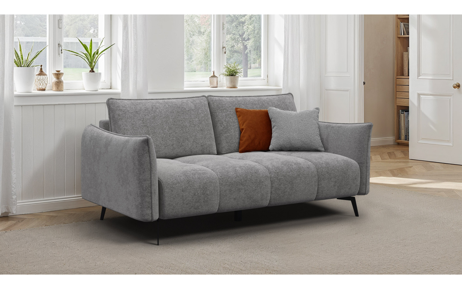 Sofa 2,5-Sitzer AERA, platingrau