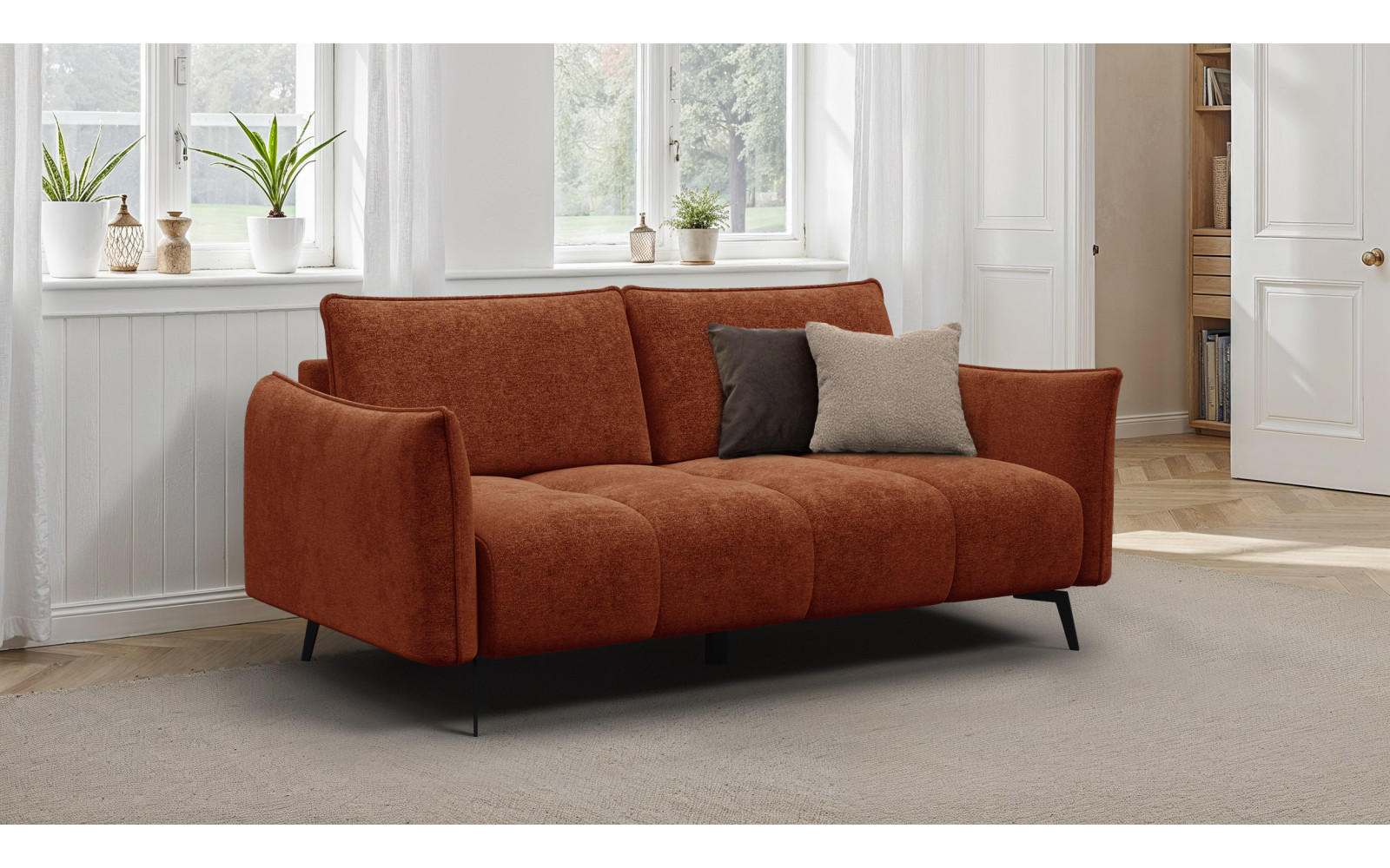 Sofa 2,5-Sitzer AERA, orange