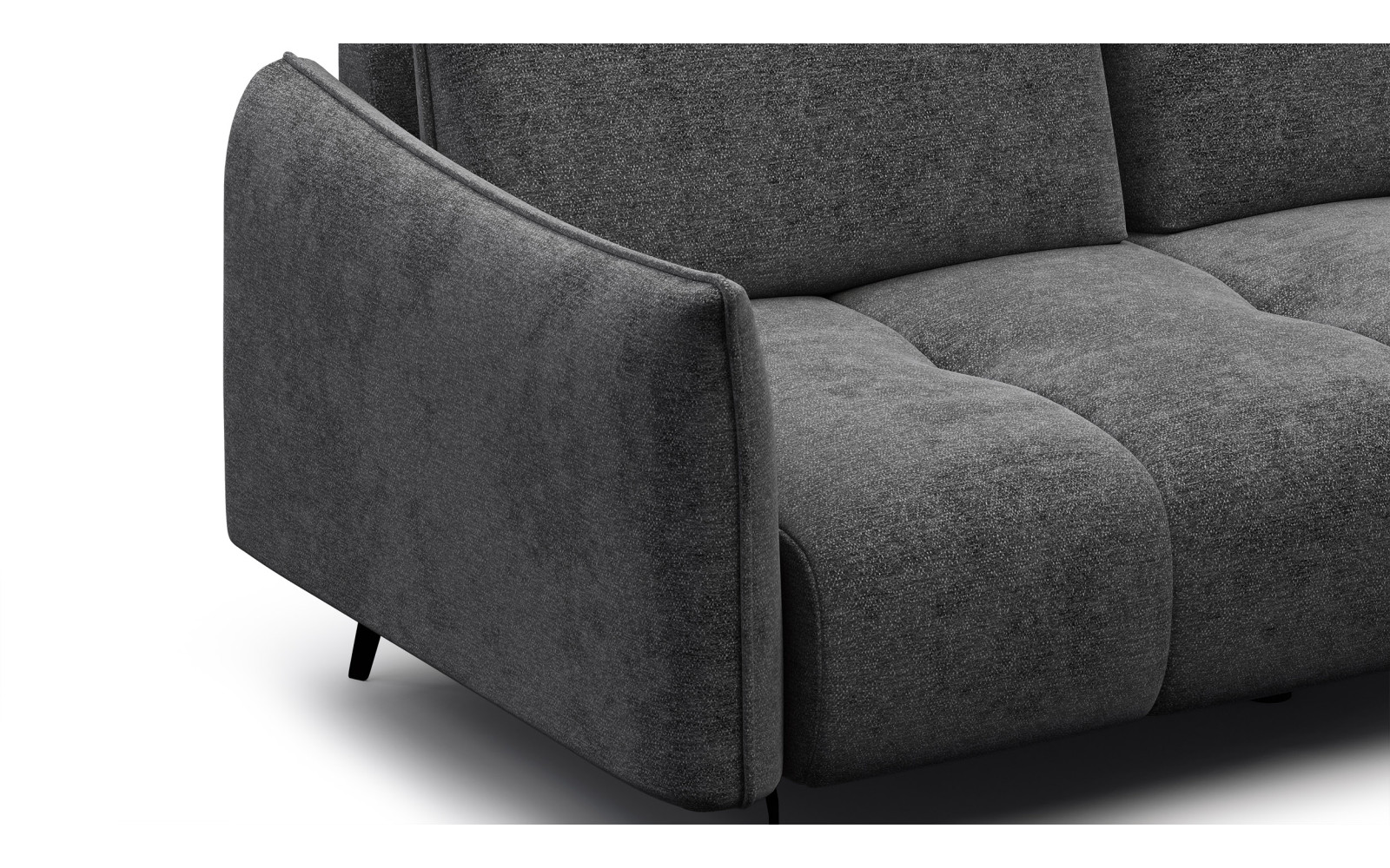 Sofa 2,5-Sitzer AERA, dunkelgrau