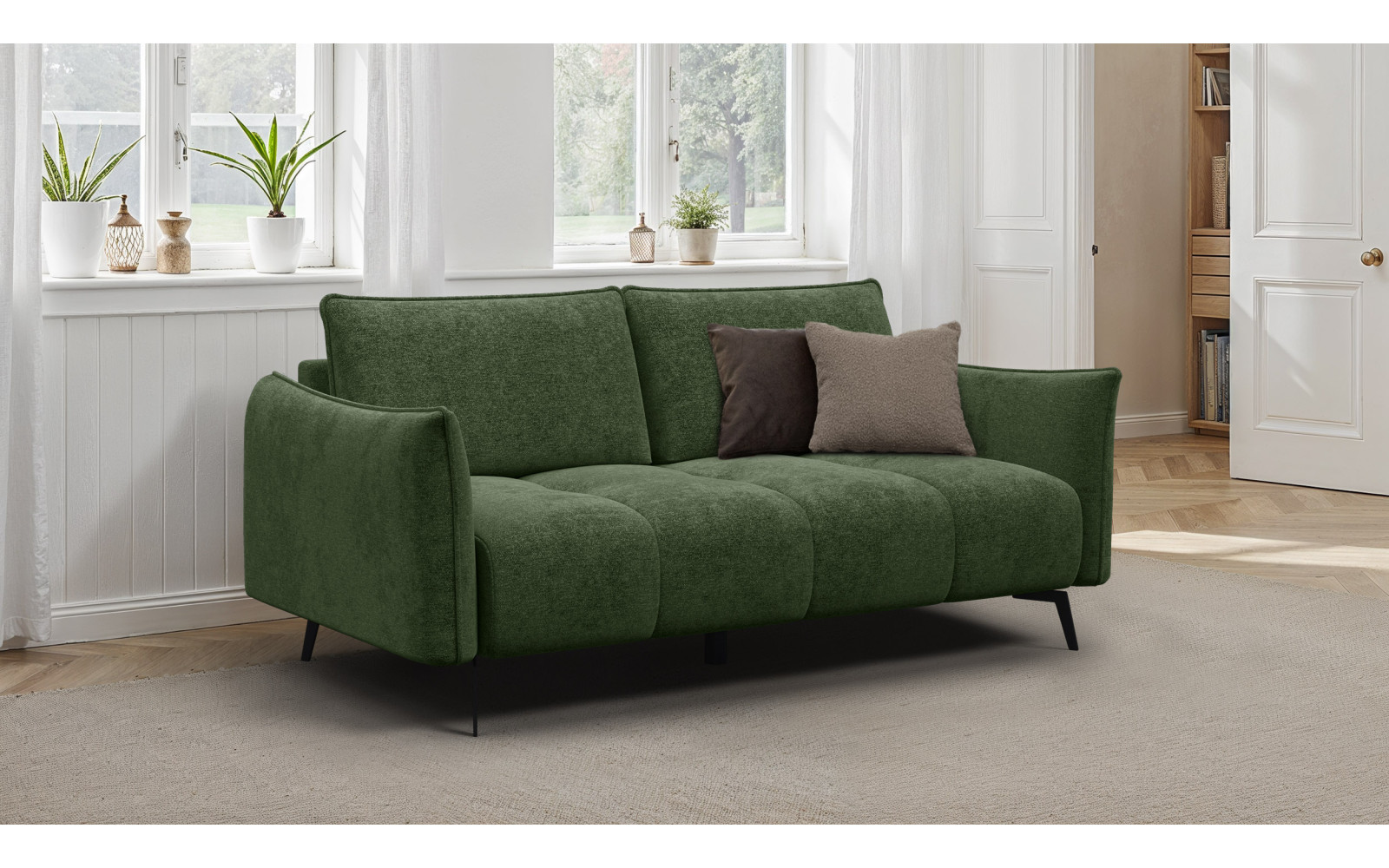 Sofa 2,5-Sitzer AERA, dunkelgrün