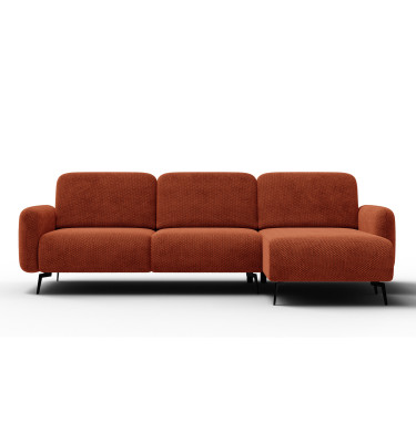 Ecksofa 4-Sitzer rechts FEBE, dunkelorange