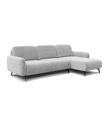 Ecksofa 4-Sitzer rechts FEBE, hellgrau