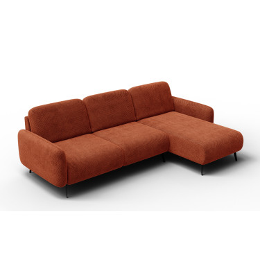 Ecksofa 4-Sitzer rechts FEBE, dunkelorange