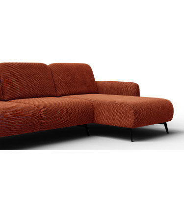 Ecksofa 4-Sitzer rechts FEBE, dunkelorange