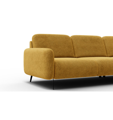 Ecksofa 4-Sitzer rechts FEBE, dunkelgelb