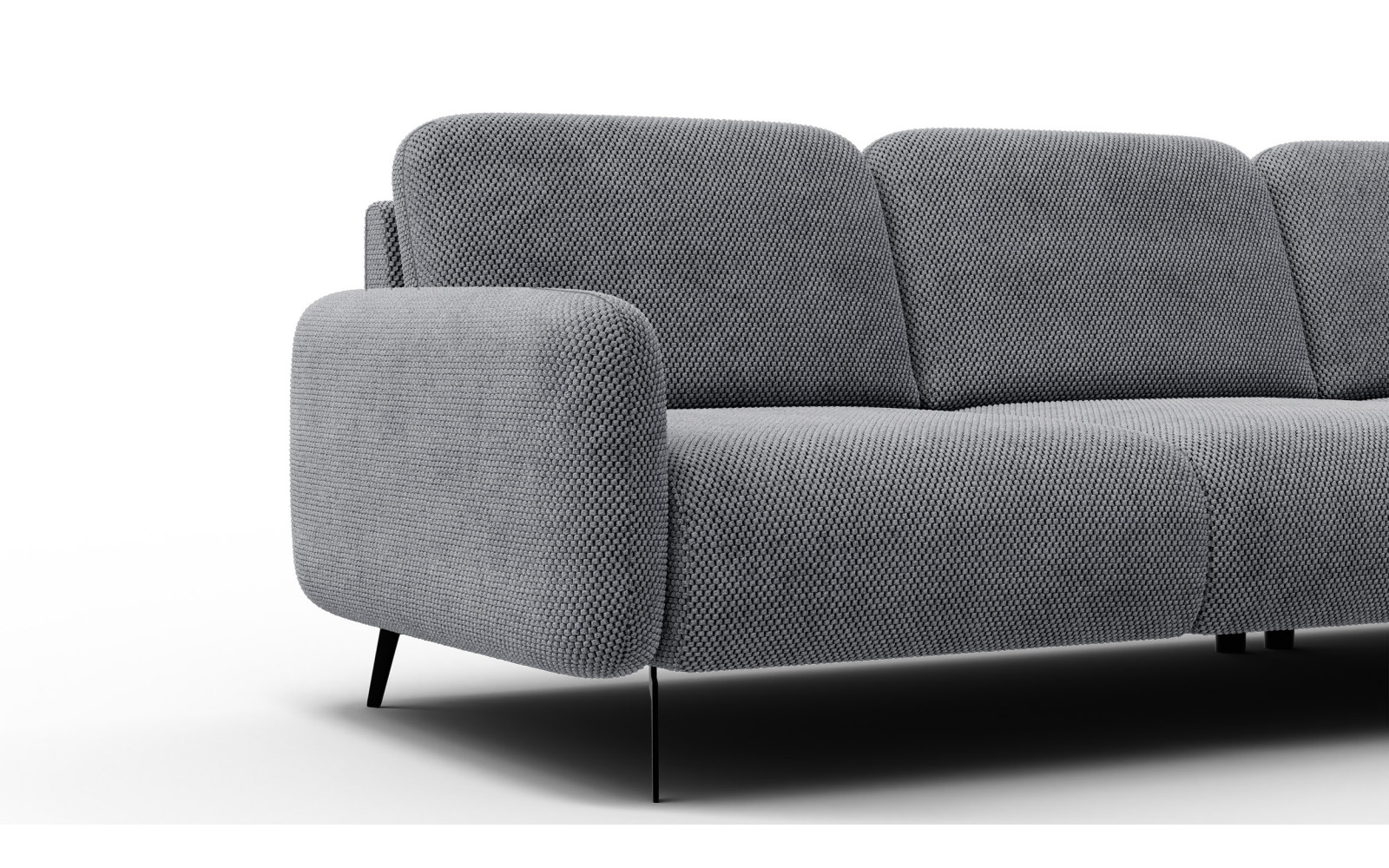 Ecksofa 4-Sitzer rechts FEBE, grau