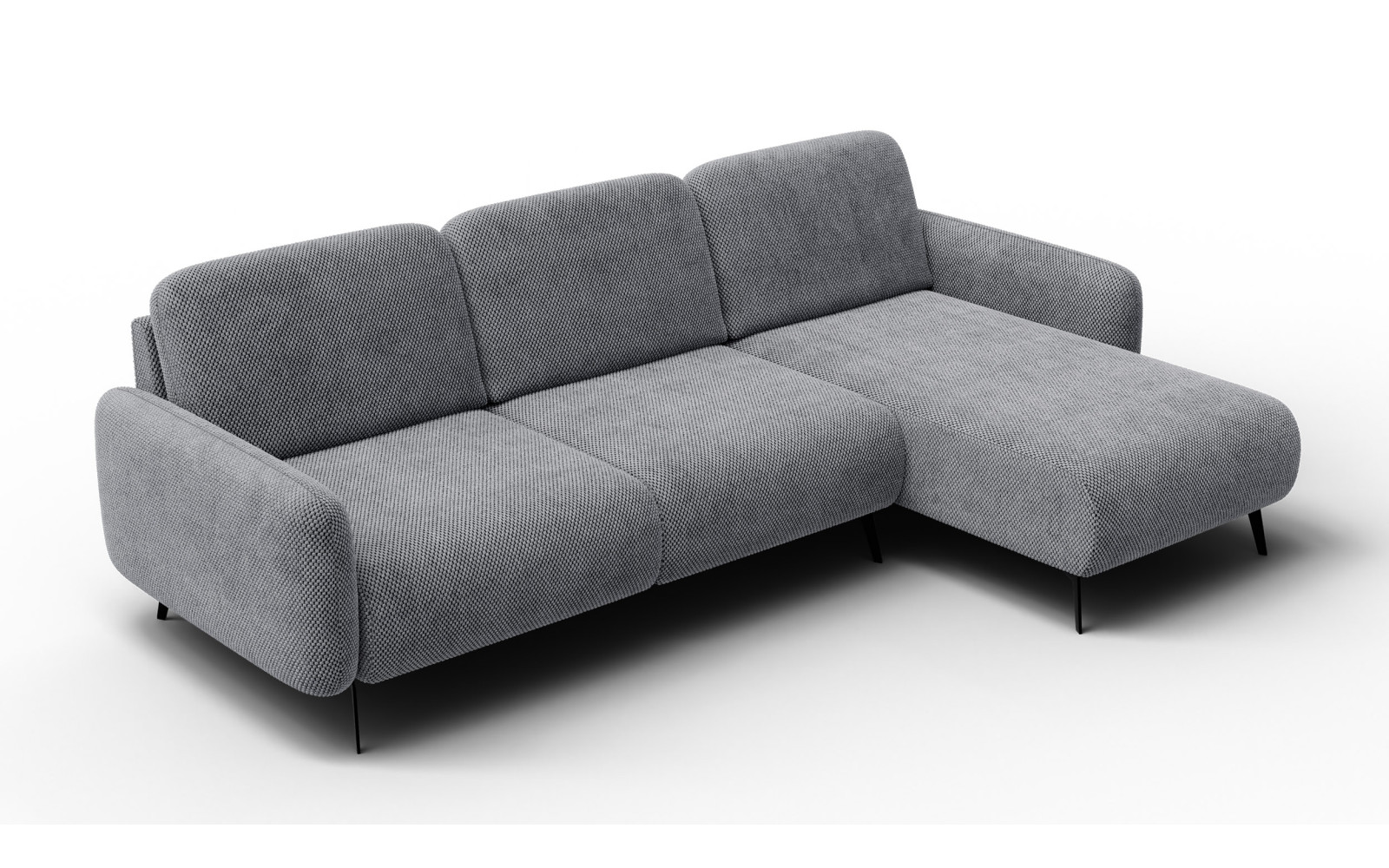 Ecksofa 4-Sitzer rechts FEBE, grau