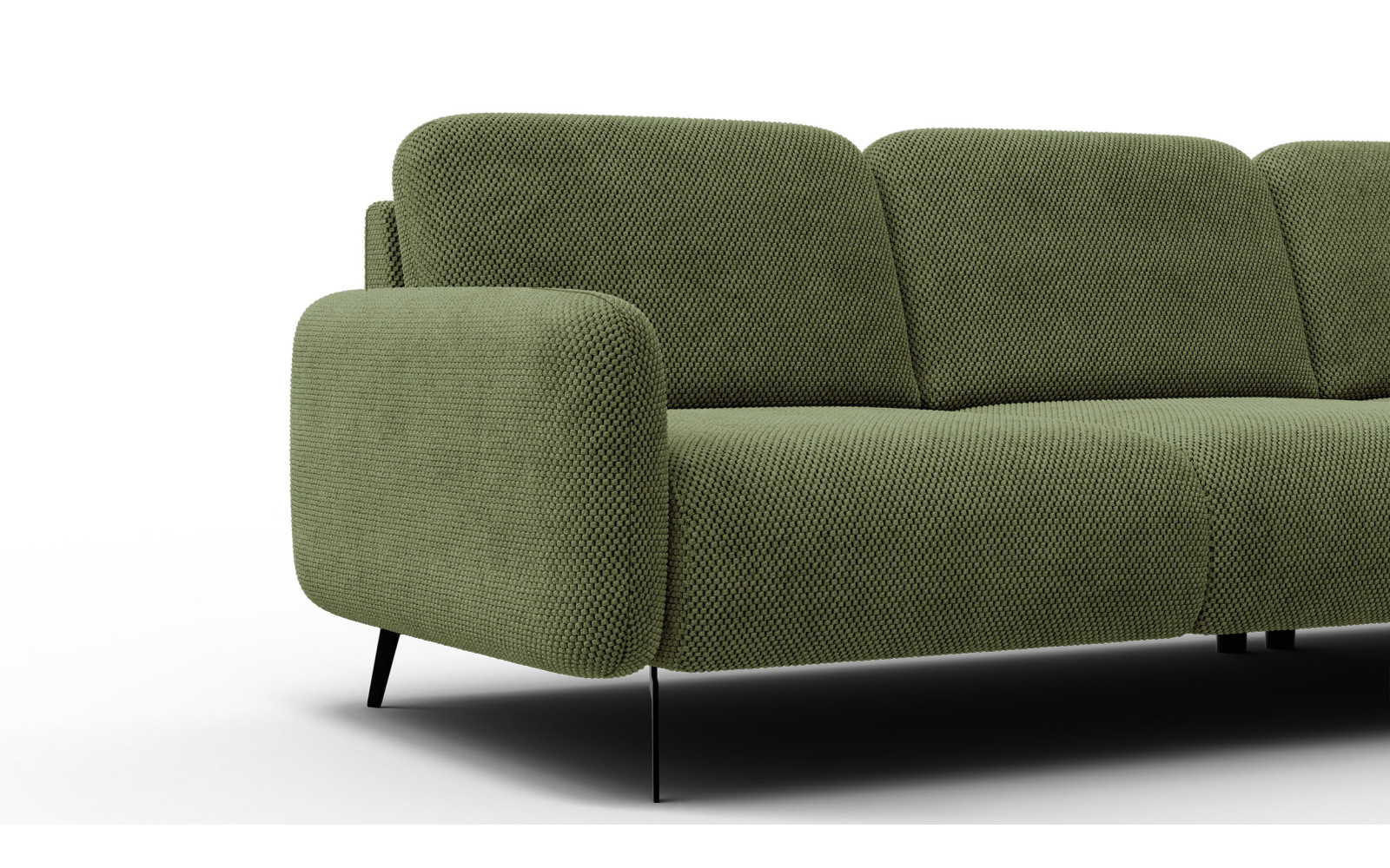 Ecksofa 4-Sitzer rechts FEBE, olivgrün