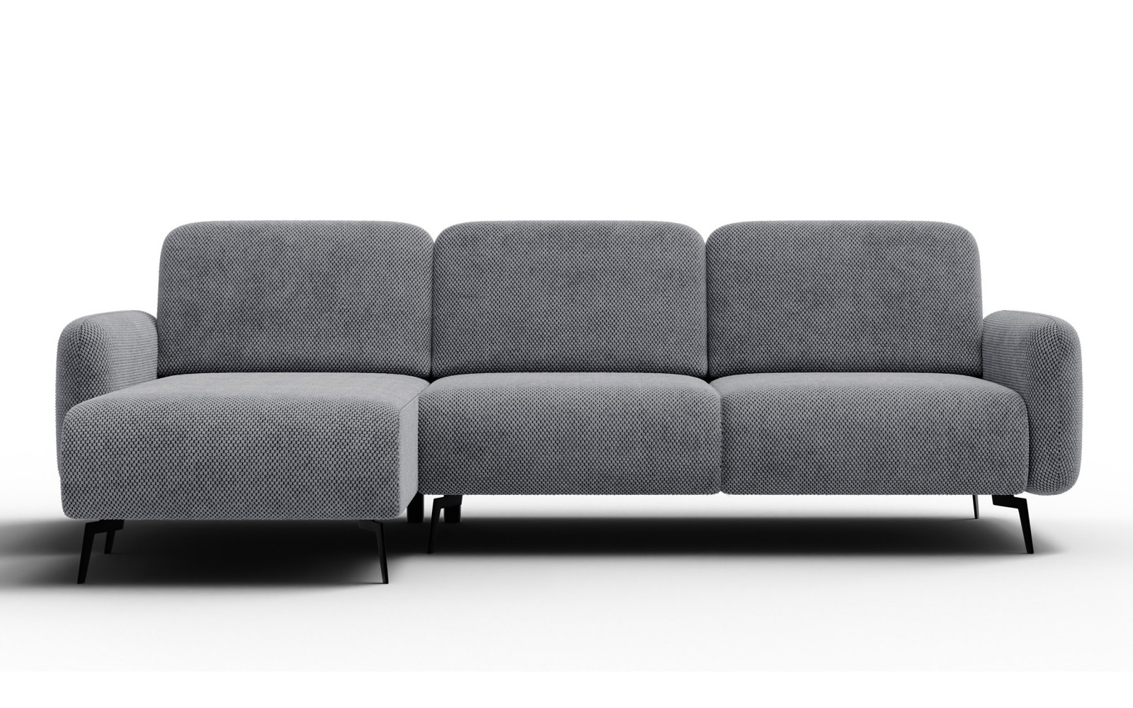 Ecksofa 4-Sitzer links FEBE, grau