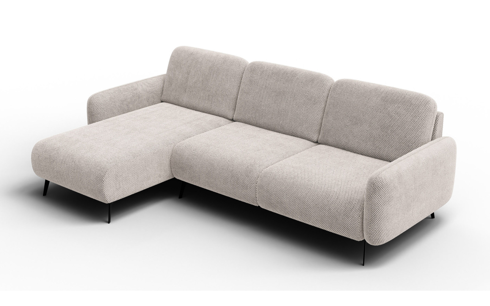 Ecksofa 4-Sitzer links FEBE, beige