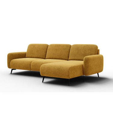 Ecksofa 4-Sitzer rechts FEBE, dunkelgelb