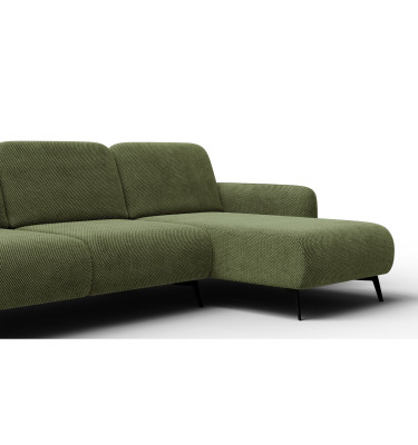 Ecksofa 4-Sitzer rechts FEBE, olivgrün