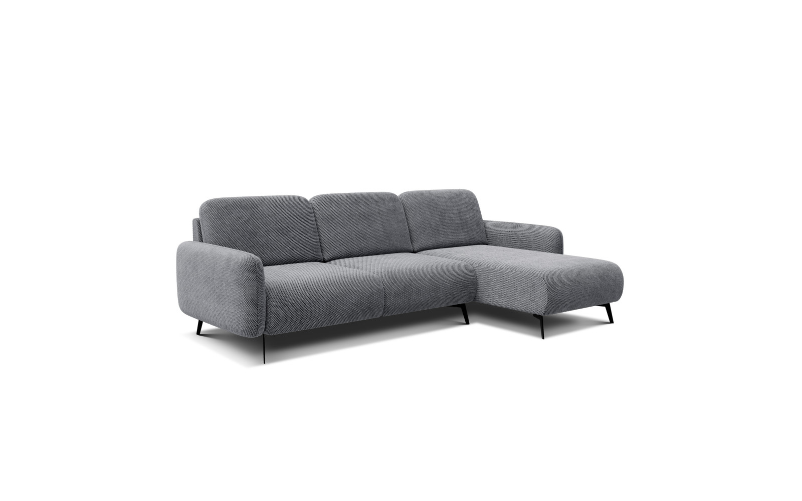Ecksofa 4-Sitzer rechts FEBE, grau