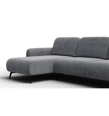 Ecksofa 4-Sitzer links FEBE, grau