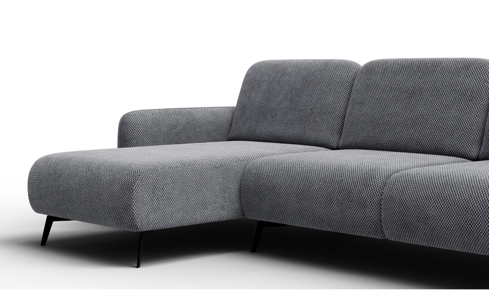 Ecksofa 4-Sitzer links FEBE, grau