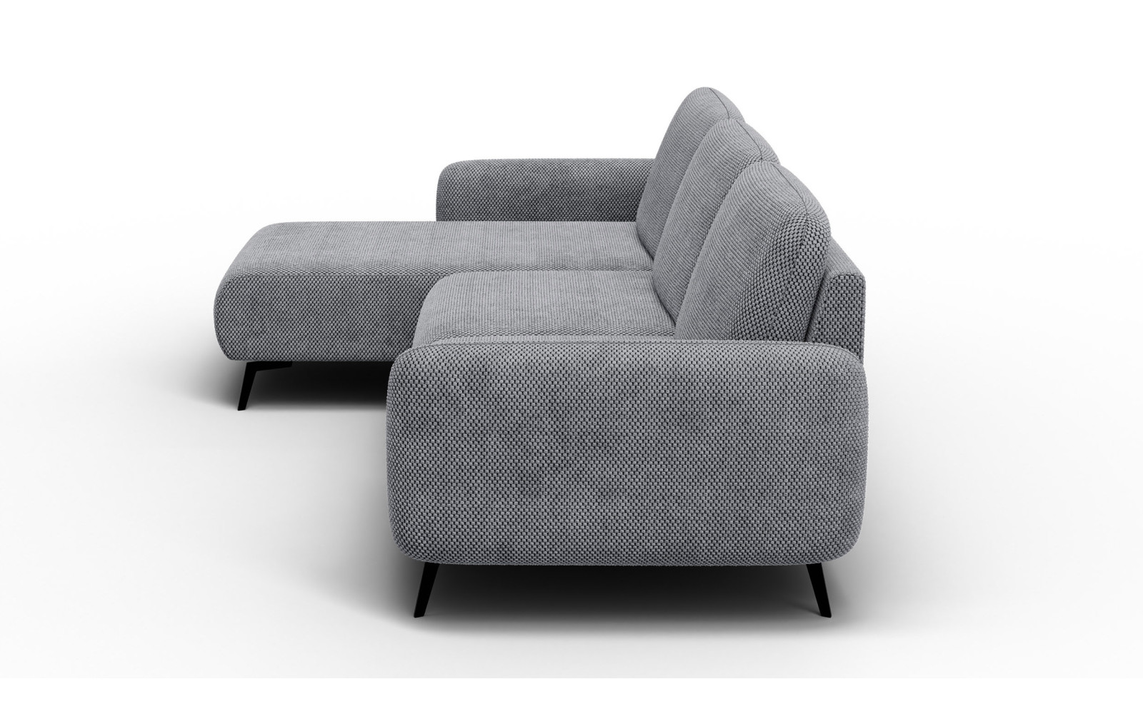 Ecksofa 4-Sitzer links FEBE, grau