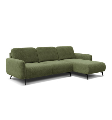 Ecksofa 4-Sitzer rechts FEBE, olivgrün