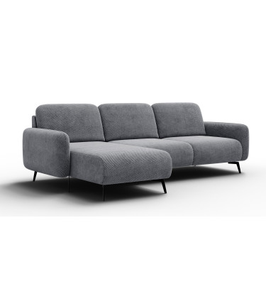 Ecksofa 4-Sitzer links FEBE, grau