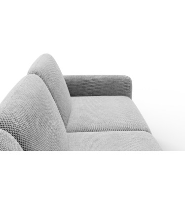 Ecksofa 4-Sitzer links FEBE, hellgrau