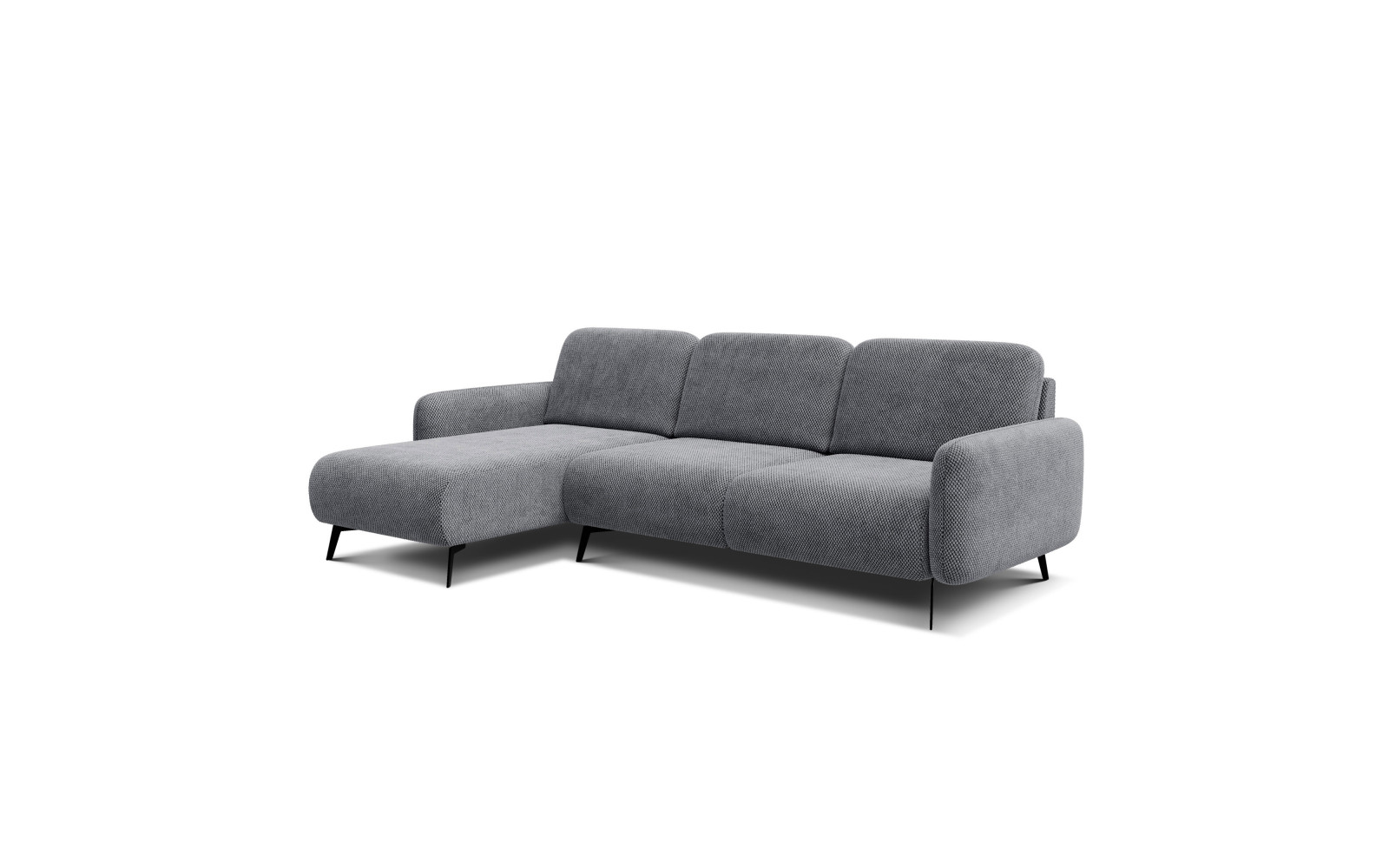 Ecksofa 4-Sitzer links FEBE, grau