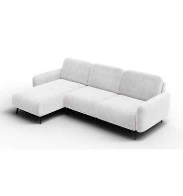 Ecksofa 4-Sitzer links FEBE, creme