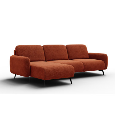 Ecksofa 4-Sitzer links FEBE, dunkelorange