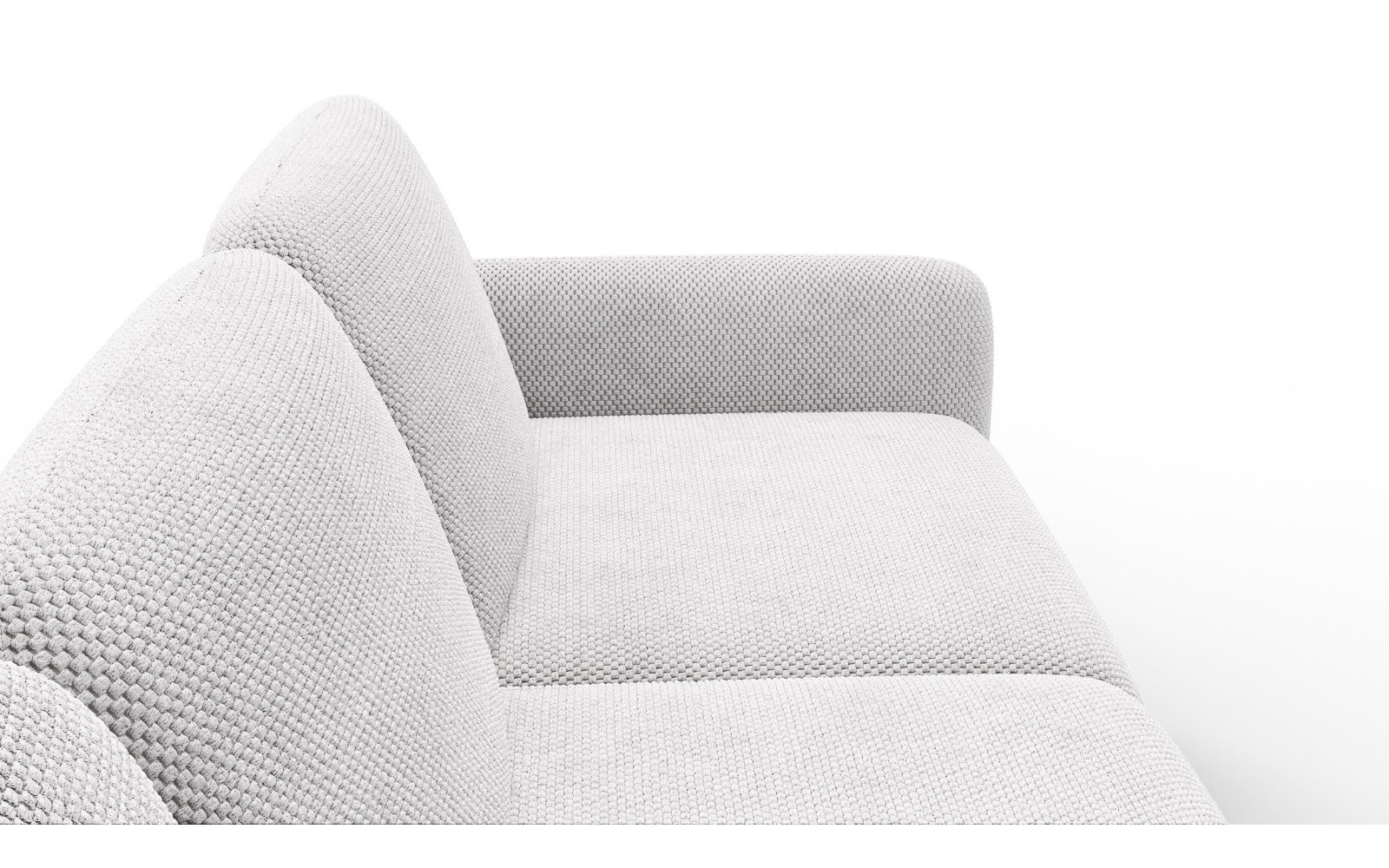 Ecksofa 4-Sitzer links FEBE, creme