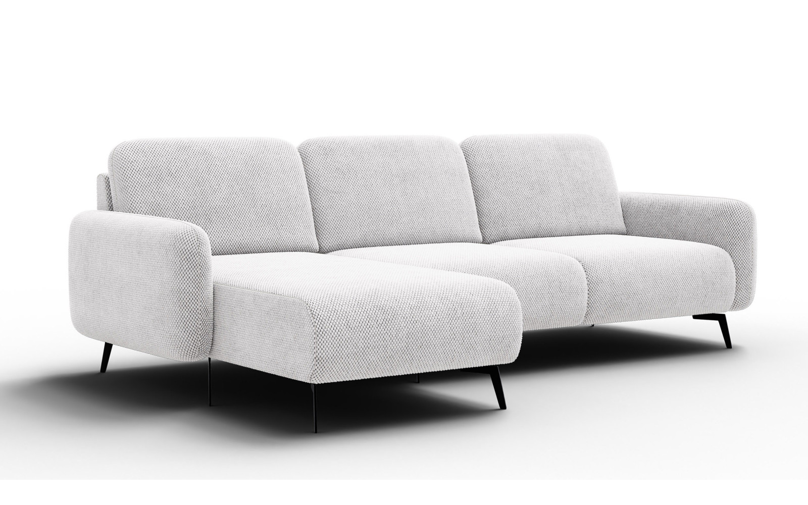 Ecksofa 4-Sitzer links FEBE, creme
