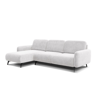 Ecksofa 4-Sitzer links FEBE, creme