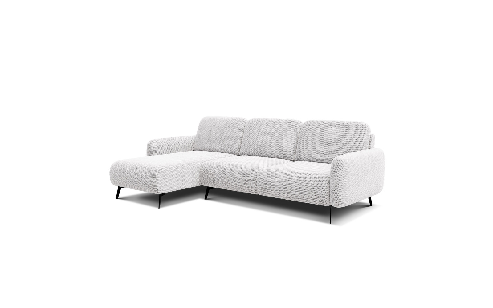 Ecksofa 4-Sitzer links FEBE, creme