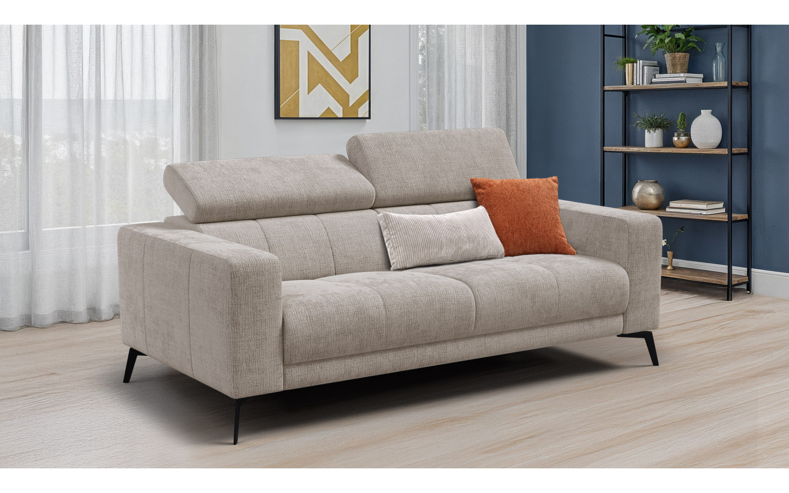 Sofa 3-Sitzer MORELLO, beige